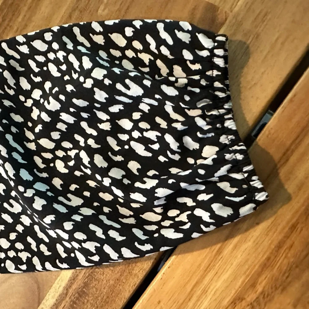 Abound Black & Cream Print Dress | Size XXS| NWT - Picture 4 of 8